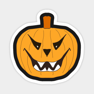 Big Smile Halloween Pumpkin Magnet