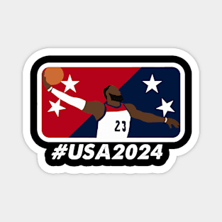 Olympics Basketball 2024 Magnet