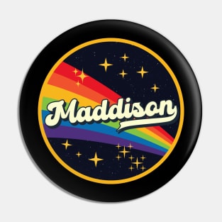 Maddison // Rainbow In Space Vintage Style Pin