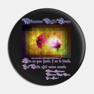 marriage of Titania; Salmon berry floral duet Pin