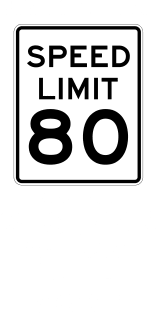 80th Birthday Gift Ideas Speed Limit 80 Shirt Magnet