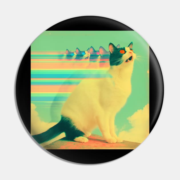 Cat on Acid Pin by Curious Craze