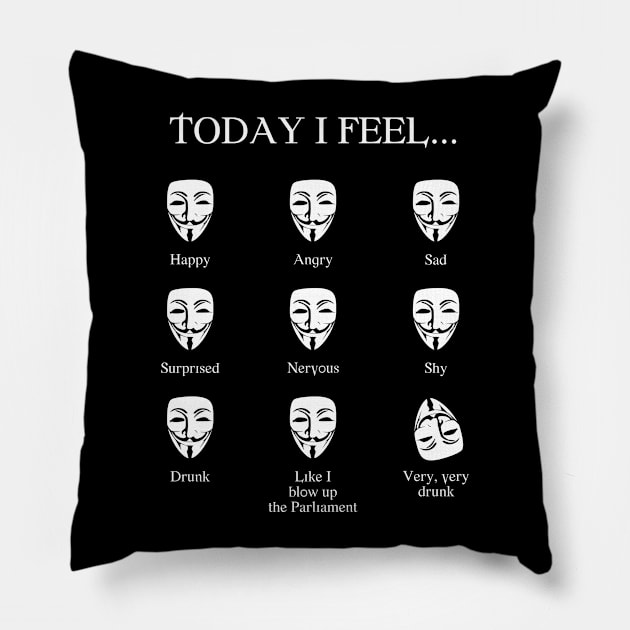 V for Feelings Pillow by EagleFlyFree