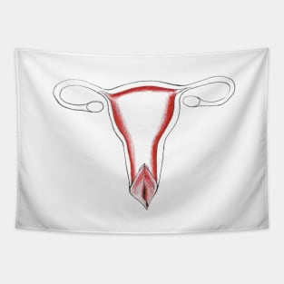 Color Me In, Uterus. A Period Piece Tapestry