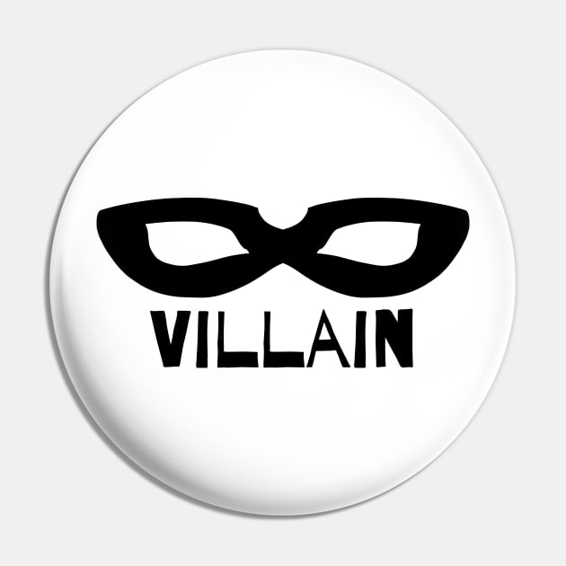 Black Mask - Villain Pin by Thedustyphoenix