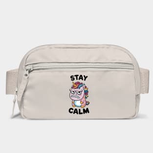 Angry Unicorn Stay Calm Sassy Attitude Bag
