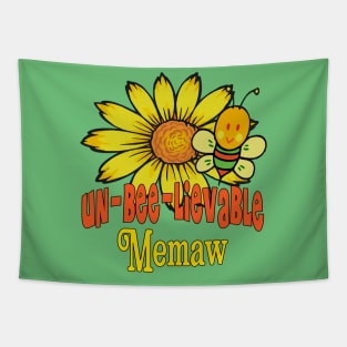 Unbelievable Memaw Sunflowers and Bees Tapestry