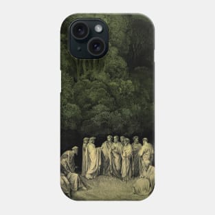 High Resolution Gustave Doré Illustration The Poets in Limbo Tinted Phone Case
