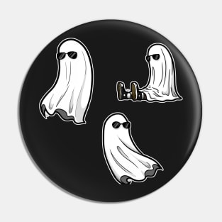 Ghost sticker (With sunnies) Pin