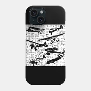 Vintage Aircraft in Black and White Phone Case