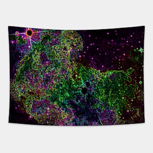 Black Panther Art - Glowing Edges 389 Tapestry