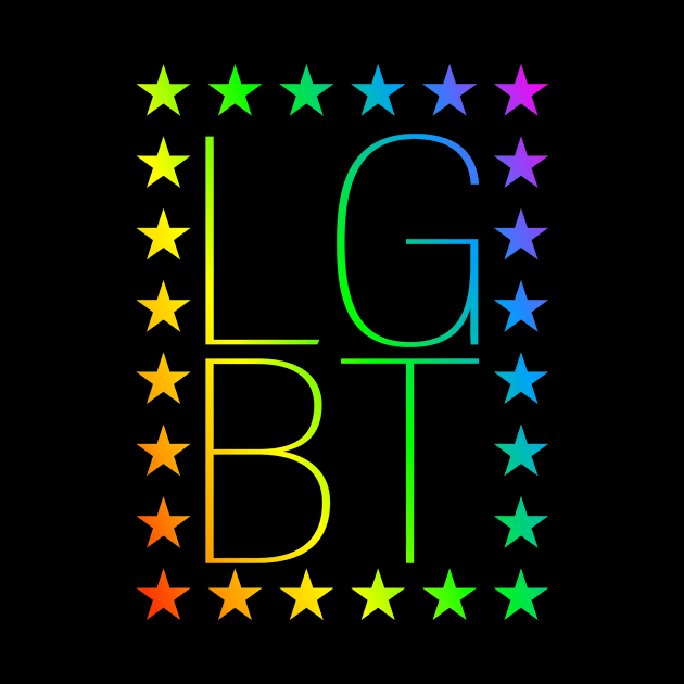 LGBT rainbow stars gay lesbian by Johnny_Sk3tch