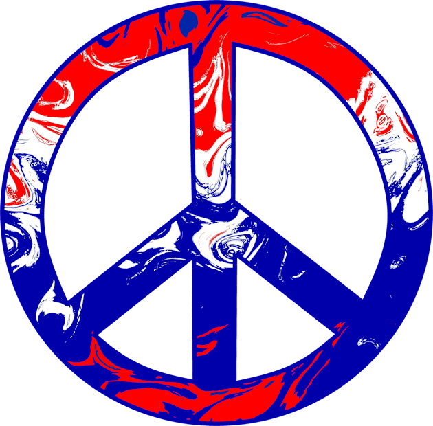 USA Peace Symbol For Fourth Of July Kids T-Shirt by SartorisArt1