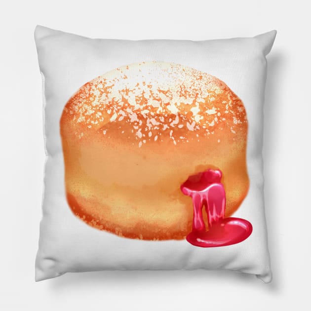 Jam Filled Donut Pillow by Moemie