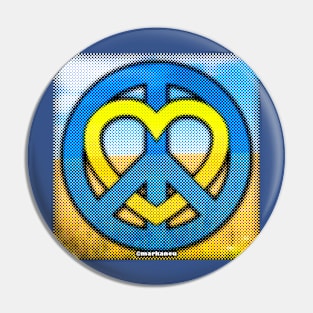 Peace and Love - Ukraine Edition Pin