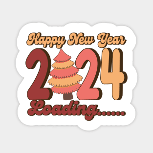 Happy New year 2024 loading Magnet