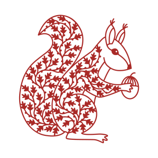 Squirrel Papercut T-Shirt