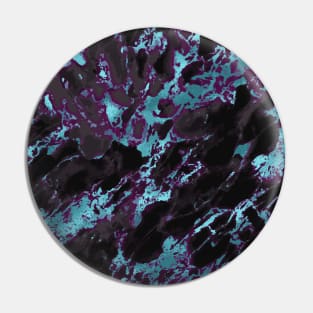 Marble Pattern Aesthetic Black Purple Blue Teal Pin