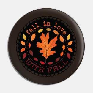 Lovely fallen leaves seal [crispy] Pin