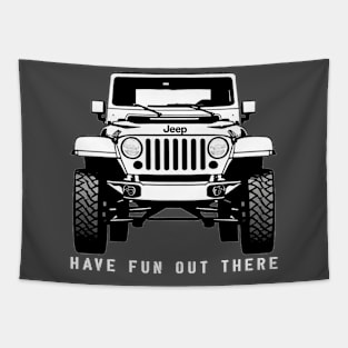 Jeep Have Fun out There Tapestry