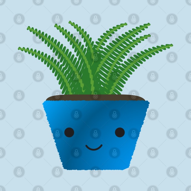 Cute Kawaii Fern by Hedgie Designs