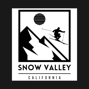 Snow Valley California USA ski T-Shirt