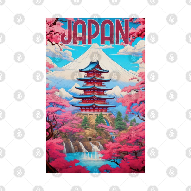 Japan Vintage Travel by TooplesArt