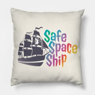 Safe Space Ship Pillow