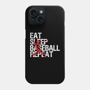 Eat Sleep Baseball Repeat Vintage Phone Case