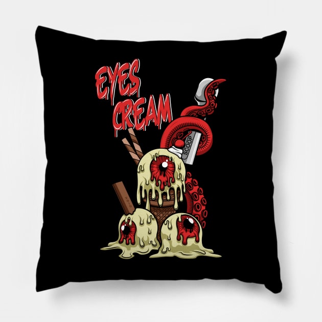 Eyes Cream Pillow by VoidArtWear