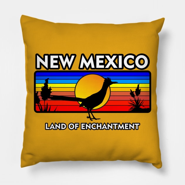 New Mexico Land Of Enchantment Pillow by Carlosj1313