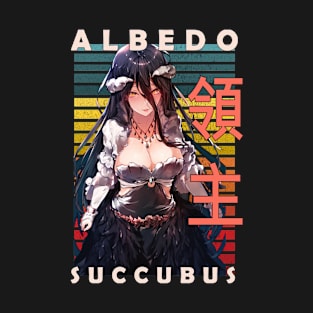 Albedo Succubus Over Lord Weeaboo Guild Anime T-Shirt