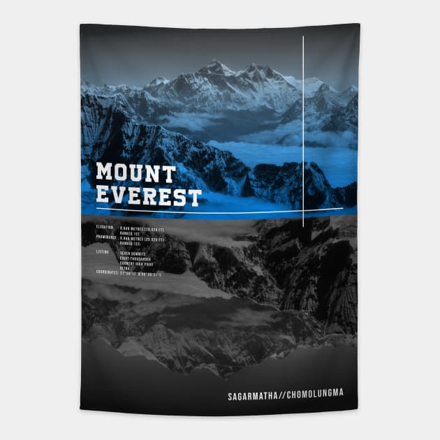 MOUNT EVEREST WIKIPEDIA Tapestry by Trangle Imagi