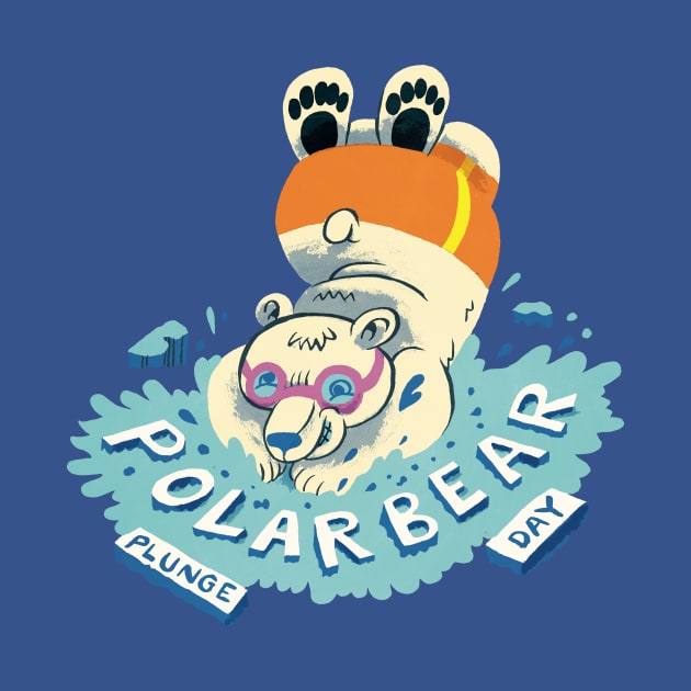 Polar Bear Plunge Day by washburnillustration