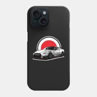 R35 GTR godzilla jdm vector art Phone Case