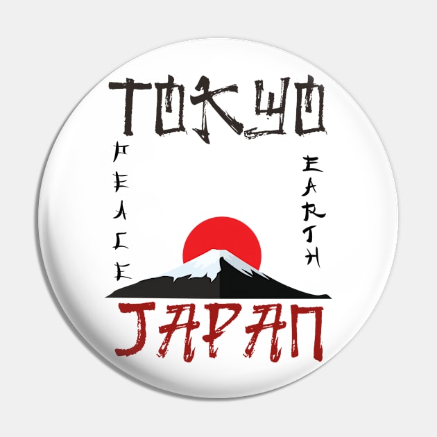 Tokyo Japan Pin by JT Hooper Designs