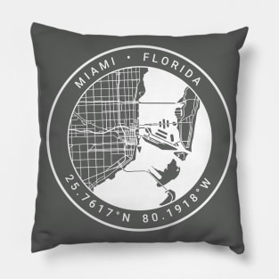 Miami Map Pillow