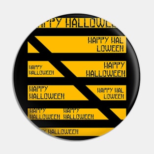 happy halloween yellow Pin