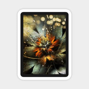 Fractal Cosmic Lilies Magnet