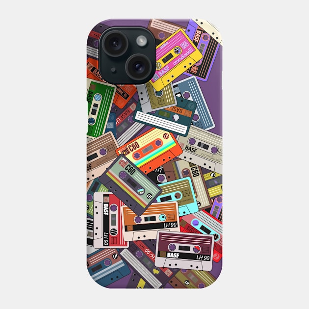 cassette Phone Case by retrocolorz