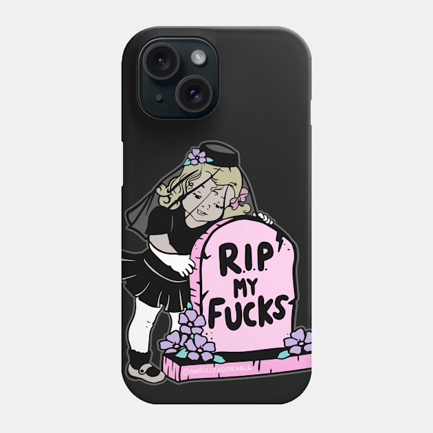 R.I.P. My F*cks Phone Case by awfullyadorable