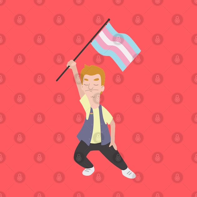 Jimmy Jr. x Transgender Flag by gray-cat