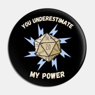 You Underestimate My Power - meme crossover Pin