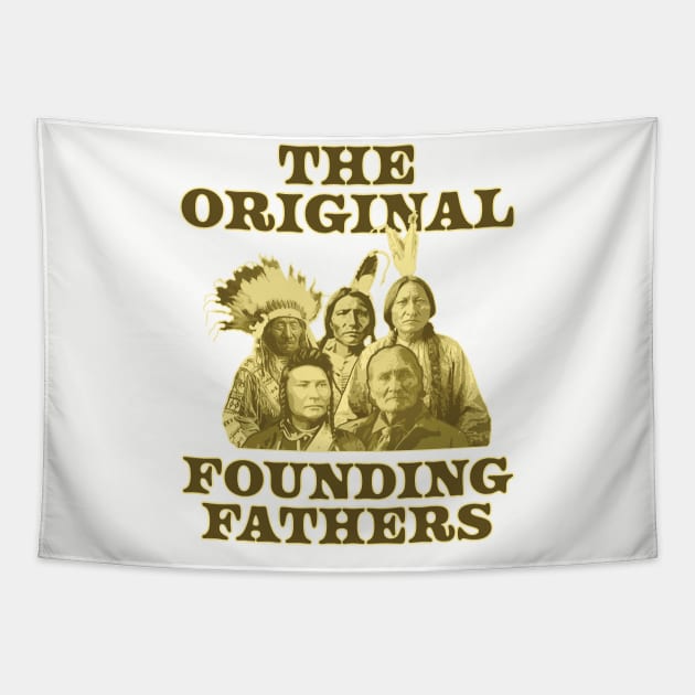 Original Founding Fathers Native Americans Tapestry by McNutt