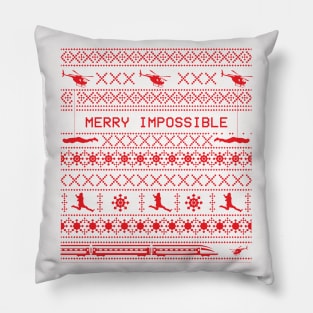 Merry Impossible Holiday Sweater Pillow