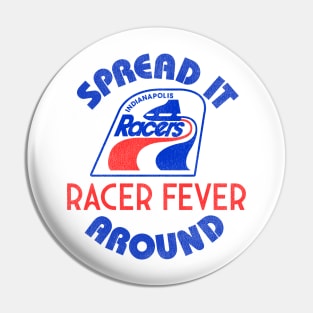 Defunct Indianapolis Racers 'Racer Fever' Hockey Team Pin