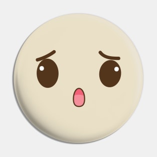 Surprised Cute Face Pin