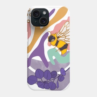 Abstract Shapes and Bees Phone Case