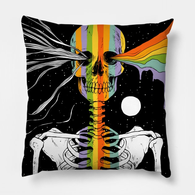 Dark Side of Existence Pillow by normanduenas