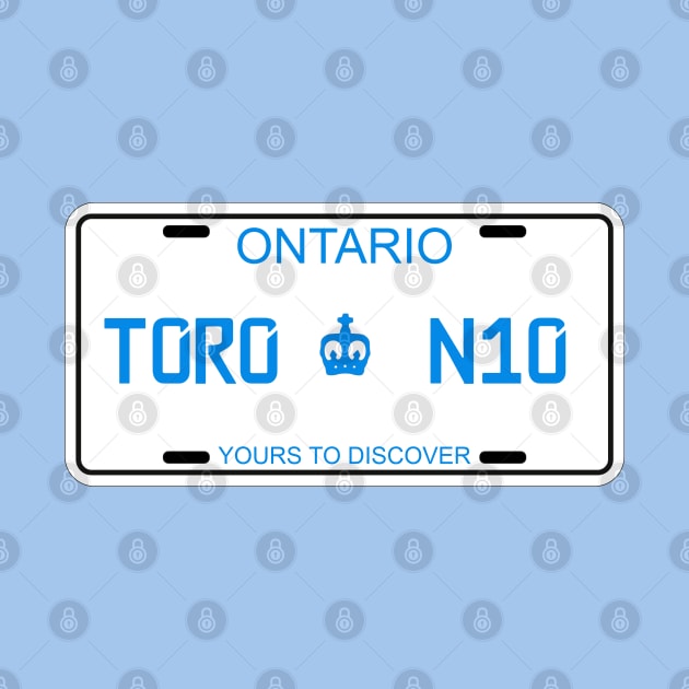 Toronto car license plate by Travellers